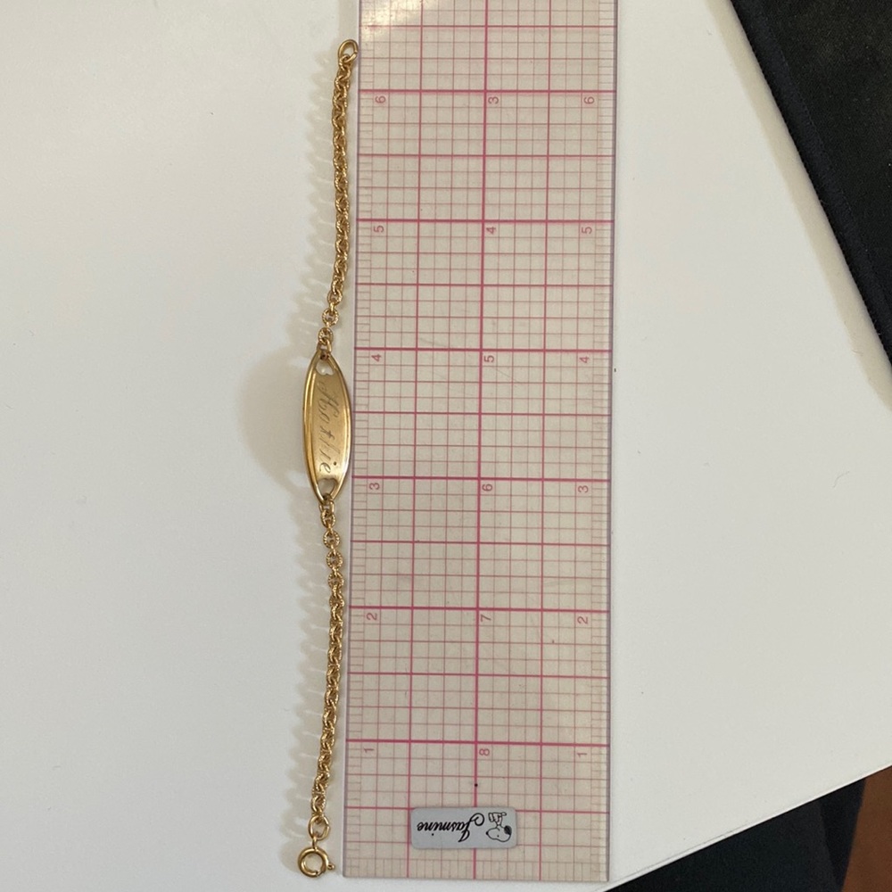 Vintage name plate ID bracelet - Picture 3 of 4